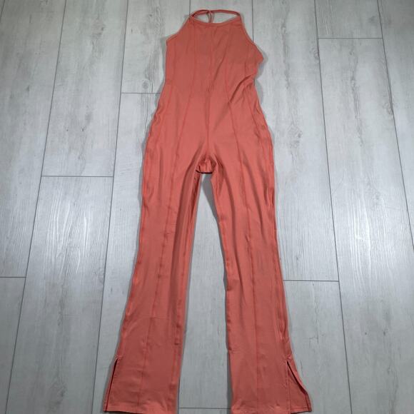 Free People Movement Heat Waves Bodysuit Size Medium Jumpsuit One Piece Pink - Picture 1 of 13